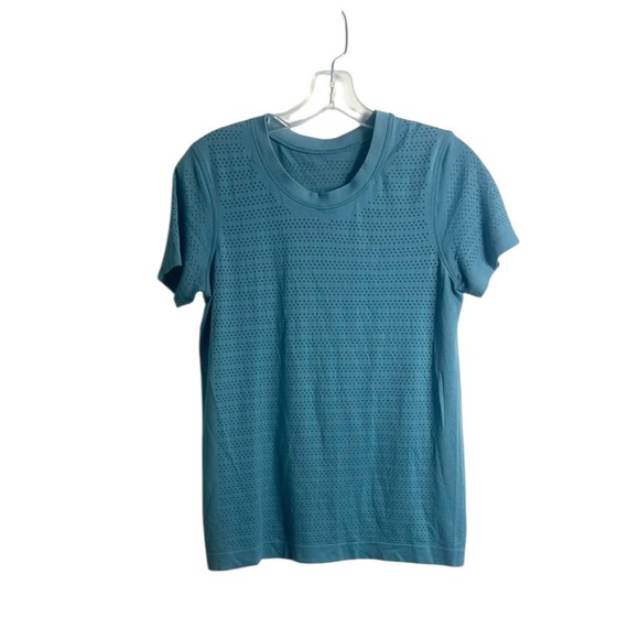 Lululemon Breeze By Short Sleeve Top Blue Teal - Picture 1 of 6
